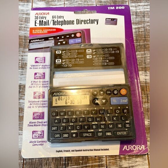 NOS Aurora E-Mail Telephone Directory TM 200 Alarm Clock…new - Picture 1 of 2